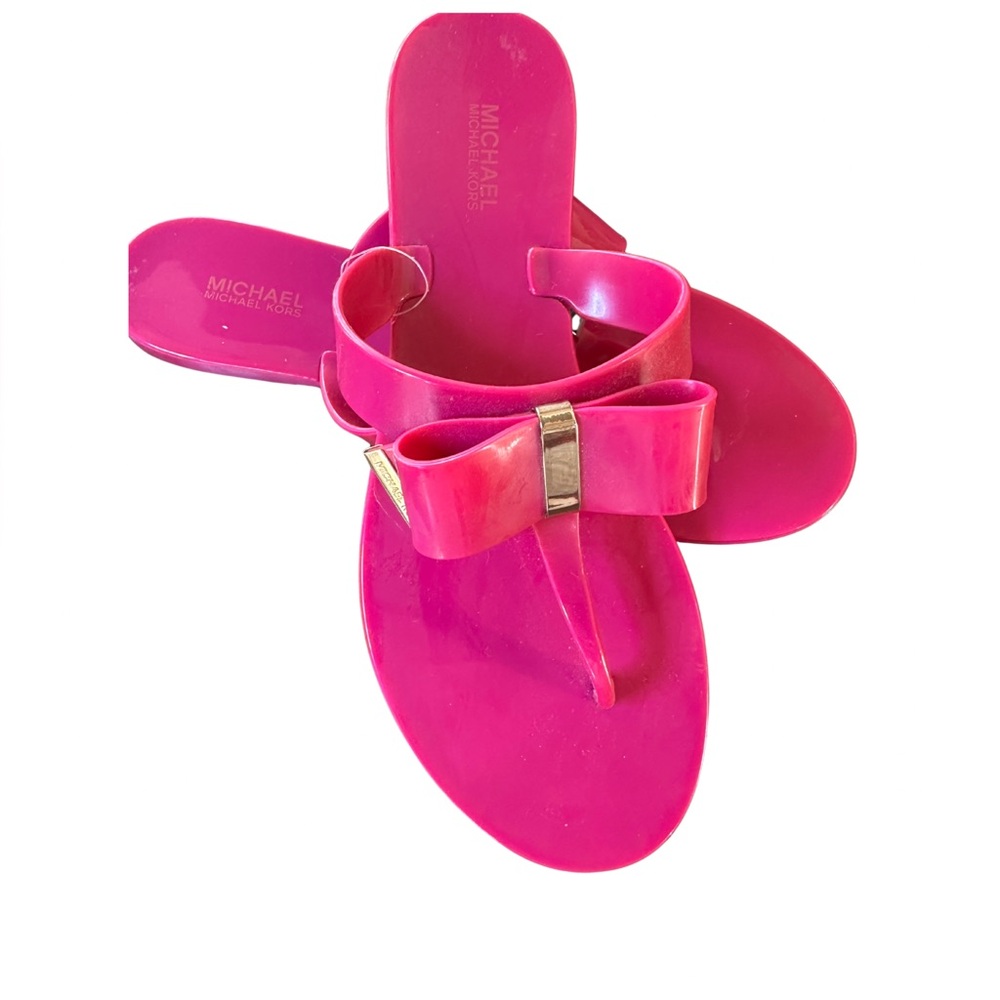 Michael Kors Fuchsia Bow Sandals